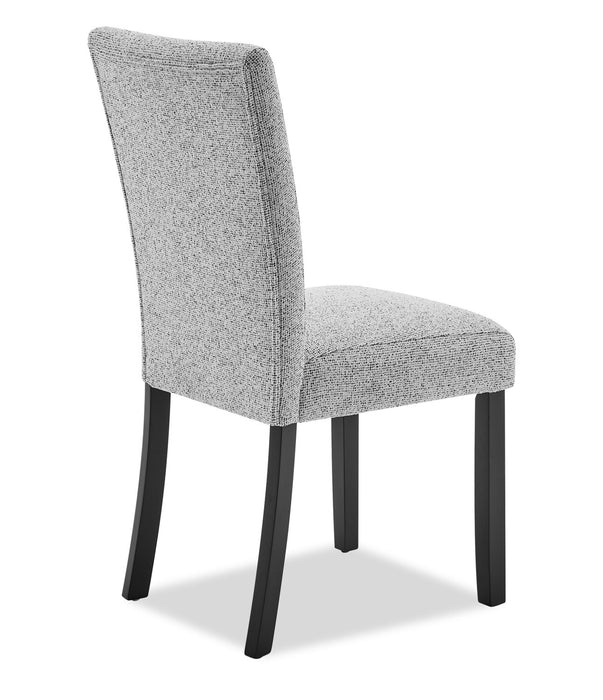 Libra Dining Chair with Polyester Fabric, - Grey