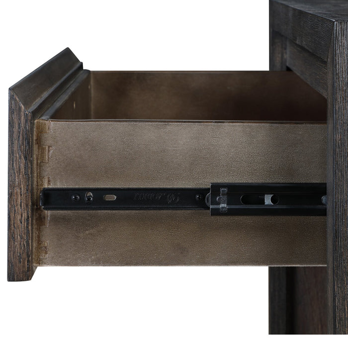 Zelda 58\" Coffee Table with Storage and Shelf – Warm Mocha