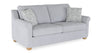 Finesse 81\" Contemporary Chenille Fabric Sofa - Heather Grey