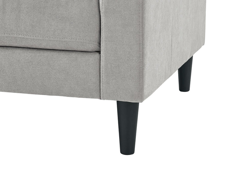 Metro 57\" Fabric Loveseat with Tufted Seat Cushions and Reversible Back Cushions - Neutral