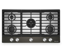 KitchenAid Gas-on-Metal Cooktop with Integrated Wok Grate - Black Ore - KCGK736SBE 