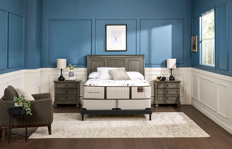 Stearns & Foster King Boxspring Set
