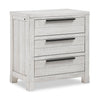 ["Haven Bedside 3-Drawer Nightstand with USB Port, 26\"W x 28\"H - White"]