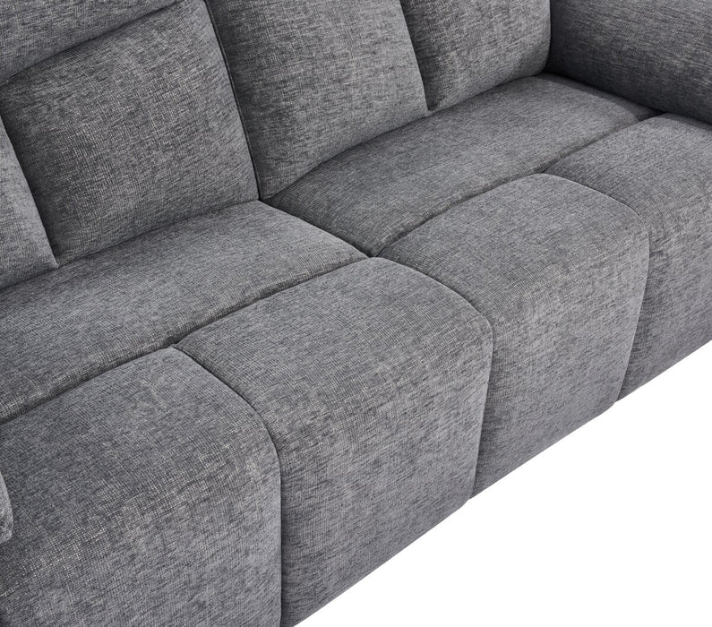 Blake 61\" Chenille Fabric Manual Reclining Loveseat – Grey 