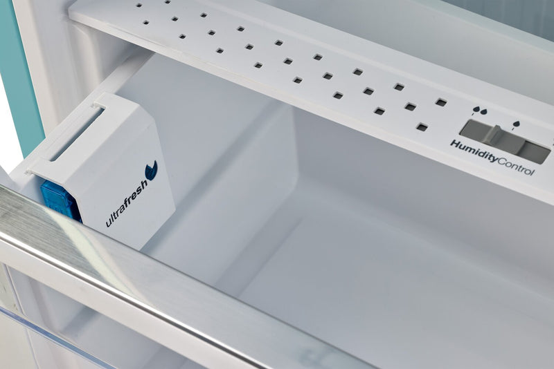 Unique Classic Retro 24\" 11 Cu Ft. Top Freezer Refrigerator – Ocean Mist Turquoise - UNQ-310L T TM