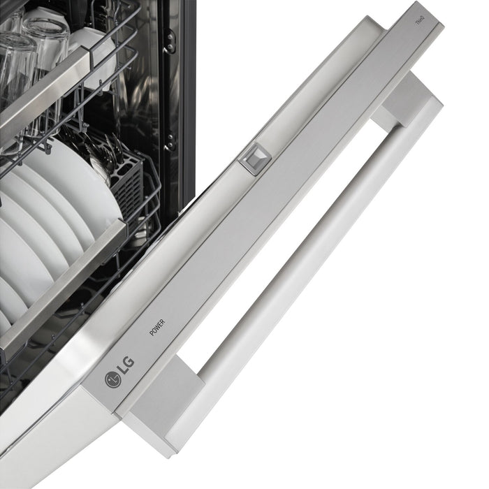 LG 24\" 42 dBA Built-In Top-Control Dishwasher with QuadWash® Pro - Stainless Steel - LDNTH753S 