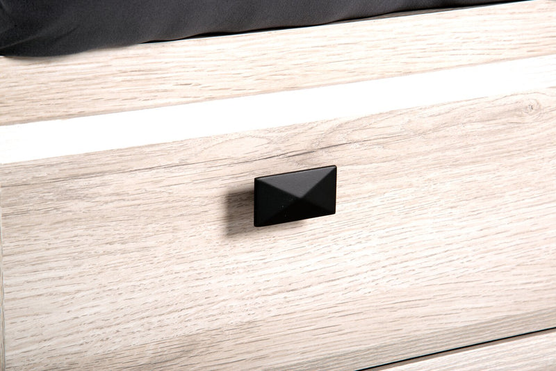 Yorkdale 6pc Bedroom Set with 12-Drawer Storage Bed, Dresser, Mirror & Nightstand, White - Queen Size