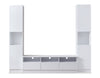 Celine 94.5\" 3 – Piece Entertainment Centre with Storage for TVs up to 70\" - White