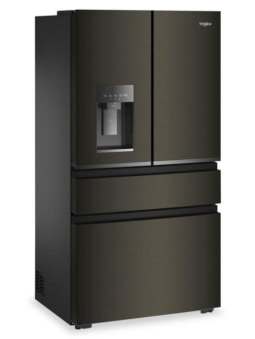Whirlpool 36\" 22 Cu. Ft. True Counter Depth French Door Refrigerator – Black Stainless Steel - WRMC5036RV