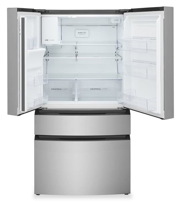 Frigidaire 36” 26 Cu. Ft. 4-Door French Door Refrigerator - Fingerprint Stainless Steel - FRMS2733AV 
