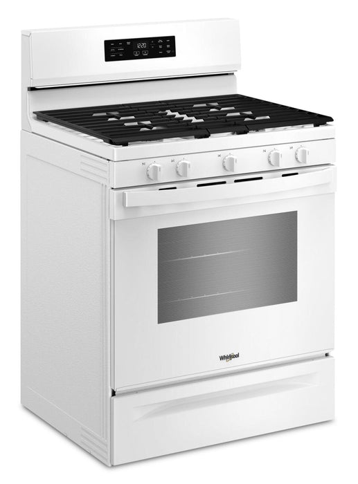 Whirlpool 30\" 5.0 Cu. Ft. Gas Range with Air Cooking – White - WFGS4530SW 