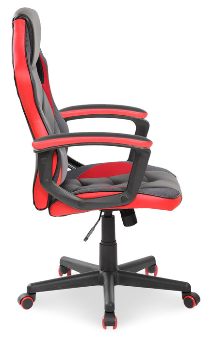 Velocity 24\" Ergonomic Gaming Chair - Black & Red