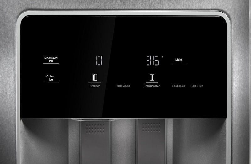 Whirlpool 36\" 28.7 Cu. Ft. Side-by-Side Refrigerator – Fingerprint-Resistant Stainless - WRSF6536RZ