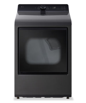 LG 7.3 Cu. Ft. Electric Dryer with AI Sensing and ThinQ® - Platinum Black - DLE8200L