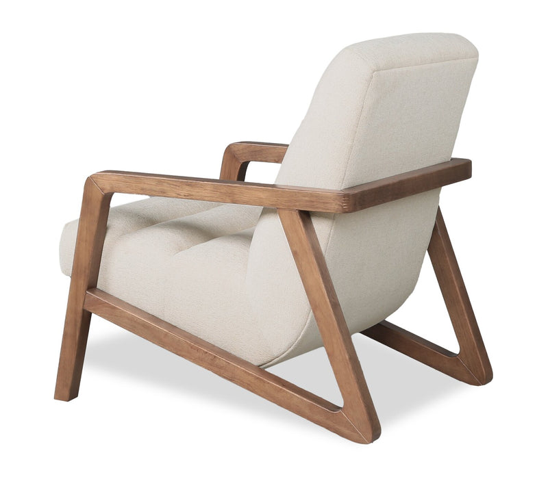 Cove 28\" Chenille Fabric Accent Chair – Linen