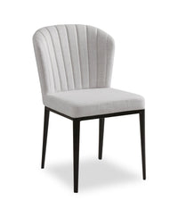 Zoe Upholstered Dining Chair - Grey 