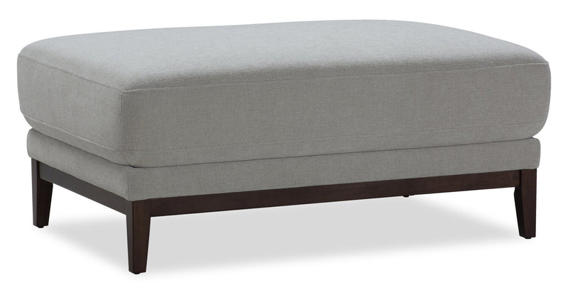 Horizon 44.09\" Fabric Ottoman - Grey