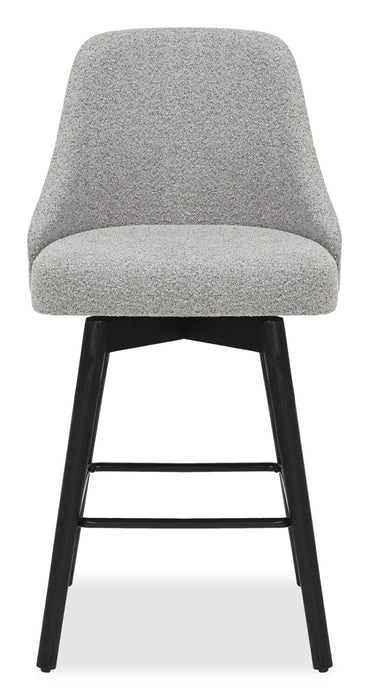 Nash Counter-Height Swivel Bar Stool - Charcoal