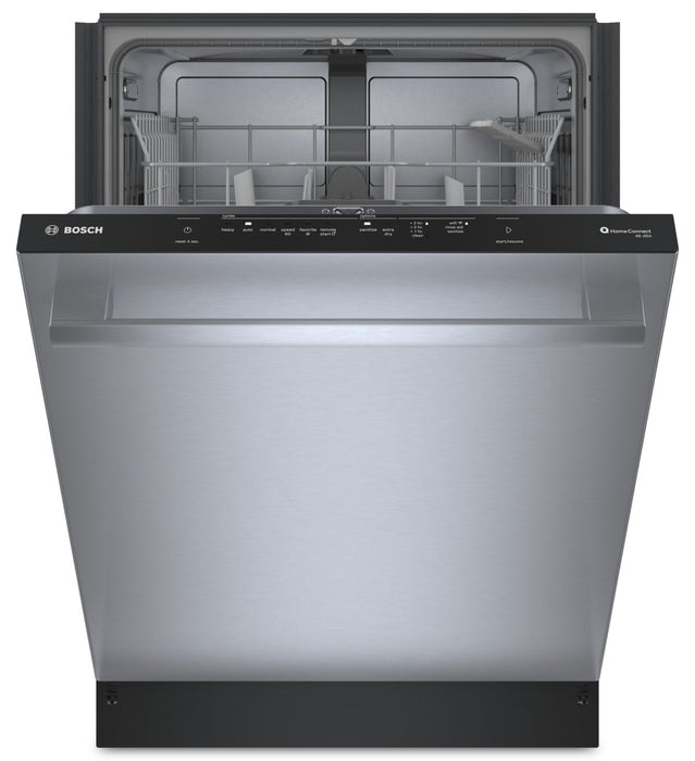 Bosch 24\" 48 dBA 100 Series Smart Top-Control Dishwasher - Stainless Steel - SHX4AEF5N