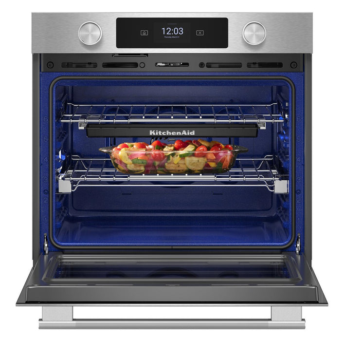 KitchenAid 30\" Smart Electric Single Wall Oven – PrintShield Stainless Steel - KOES730SPS