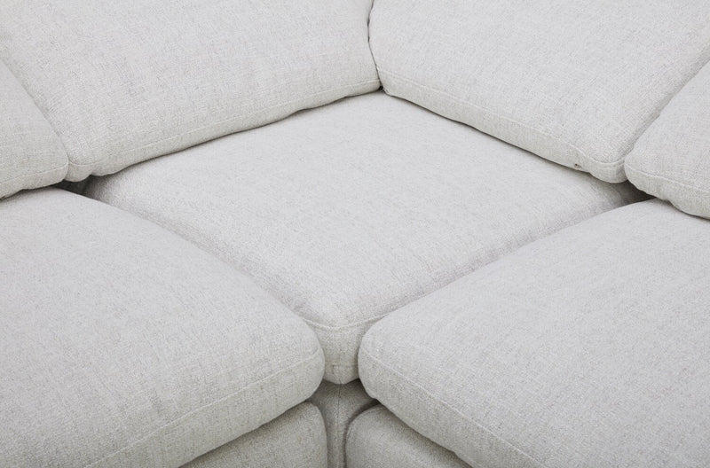 Sky Modular 5-Piece Fabric Power Reclining Sectional with Removable Feather Down Cushions - Nathan Wheat