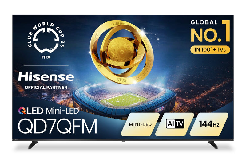 Hisense 85\" QD7QFM Series Mini-LED QLED AI Fire TV (85QD7QFM)