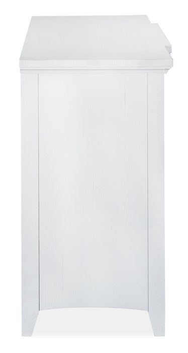 Wesley 70\" Traditional TV Stand with Storage and Cable Management for TVs up to 75\" - Chalk White