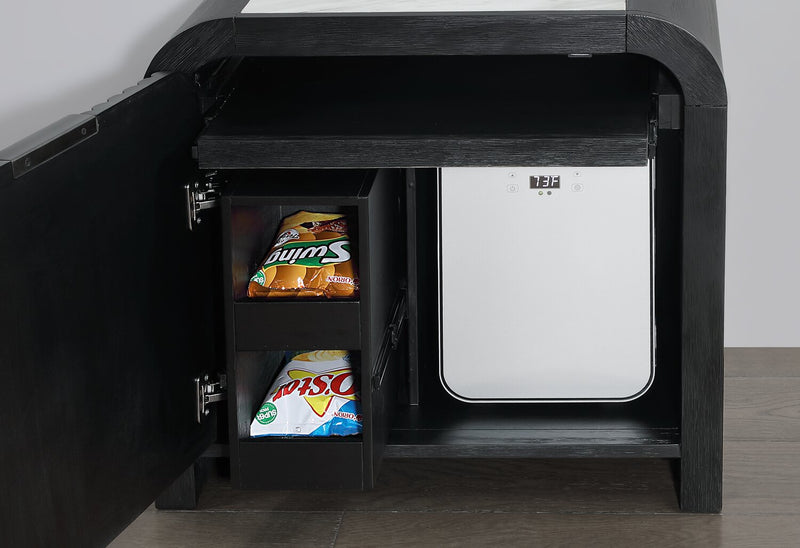 Kaleo Nightstand with Speaker, Built-in Cooler and LED Light