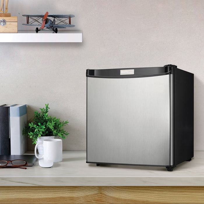 Danby 17.7\" 1.6 Cu. Ft. Single-Door Mini Fridge – Stainless Steel - DCR016A3BSLDD