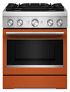 KitchenAid 4.1 Cu. Ft. Dual Fuel Range with No Preheat Air Fry Mode – Scorched Orange - KFDS930SSC