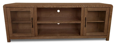 Garrison 72" Modern TV Stand with Storage and Cable Management for TV’s up to 80" – Dark Brown  | Meuble pour téléviseur moderne Garrison de 72 po avec rangement et système de gestion des câbles pour téléviseurs jusqu’à 80 po - brun foncé