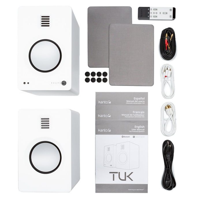 Kanto TUK 260W Bookshelf Speaker (TUKMW) - White
