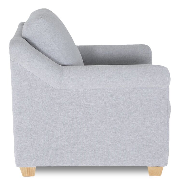 Finesse 37\" Contemporary Chenille Fabric Chair - Heather Grey 