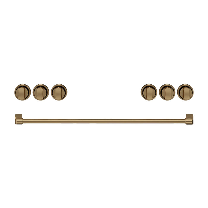 Thor Kitchen Handle and Knob Set for 36” Range in Brushed Bronze - CKA-RG36-BRZ