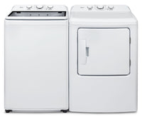 Midea 4.5 Cu. Ft. Top Load Agitator Washer and 7.0 Cu. Ft. Electric Dryer – White