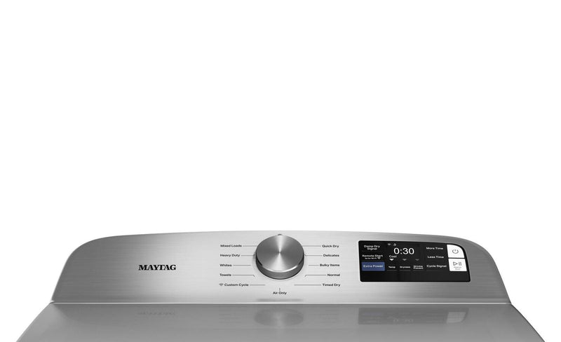 Maytag 7.4 Cu. Ft. Top Load Gas Dryer with Advanced Moisture Sensing – Radiant Silver - MGD6205RR