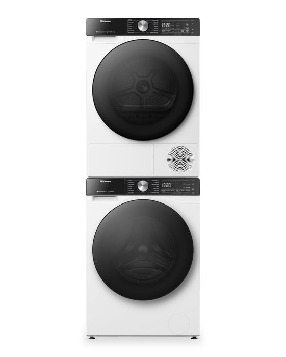 Hisense 3.1 Cu. Ft. Front Load Washer and 4.5 Cu. Ft. Dryer with Ventless Heat Pump Technology - White 