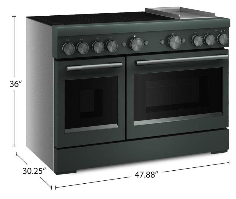 KitchenAid 6.3 Cu. Ft. Induction Freestanding Range with Griddle – Juniper - KFID948SJP