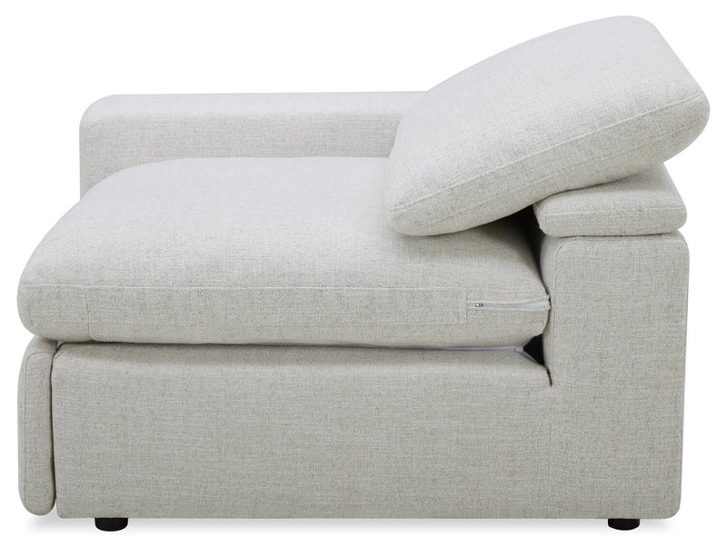 Sky Modular 5-Piece Fabric Power Reclining Sectional with Removable Feather Down Cushions - Nathan Wheat