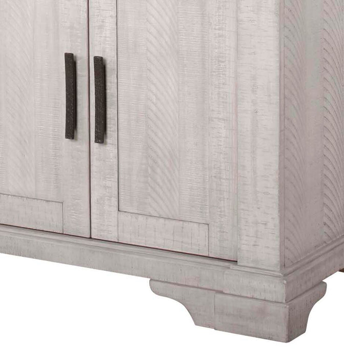 Willow Dining Server with Storage & 2 Drawers, 64\"W - Rustic White & Brown