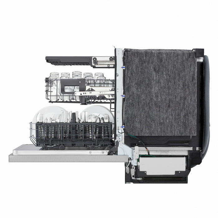 LG 24\" 46 dBA Built-In Top-Control Dishwasher with QuadWash® - Stainless Steel - LDNPQ555S
