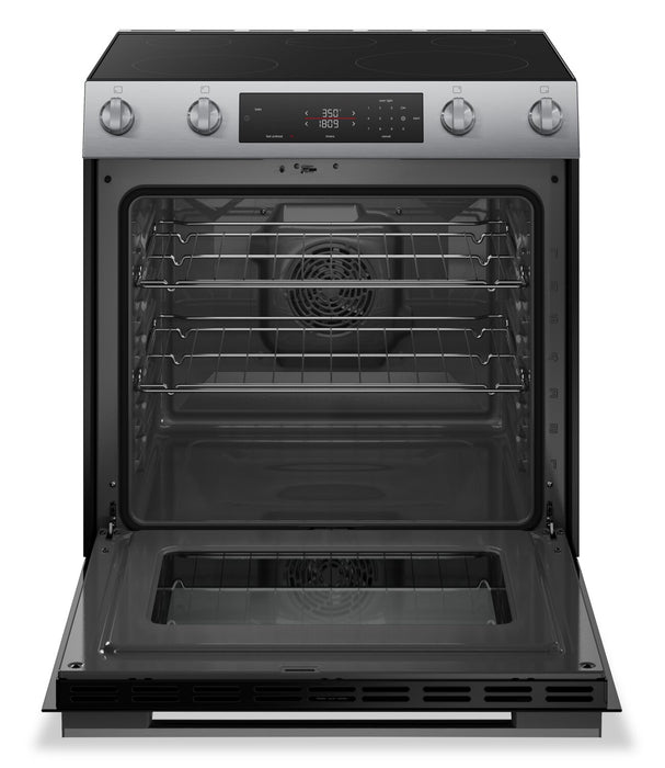 Bosch 30\" 5.8 Cu. Ft. 100 Series Electric Range with Rapid Preheat and Air Fry - Stainless Steel - HEF1050MC