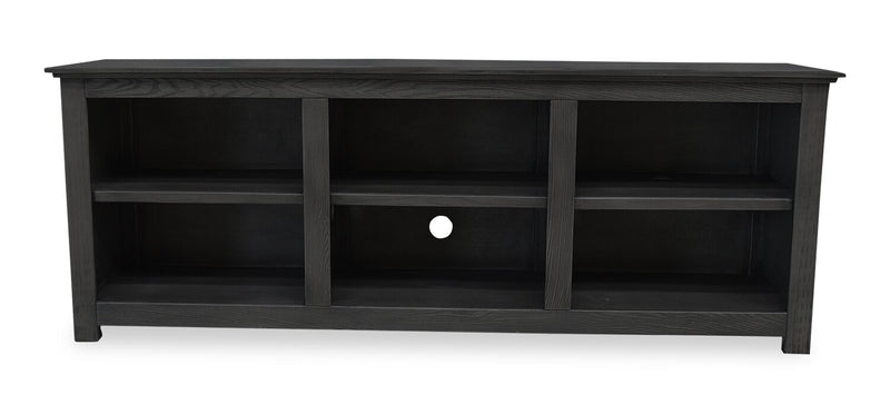 Stanley 60\" Pine TV Stand with Storage & Cable Management for TVs up to  65\"- Black