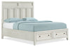 Casa Queen Storage Panel Bed - White