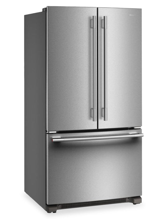 KitchenAid 36\" 25 Cu. Ft. French Door Refrigerator with Internal Water Dispenser - KRFF136SPS
