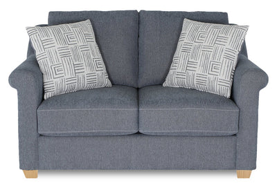Finesse 59" Contemporary Chenille Fabric Loveseat - Flint | Causeuse contemporaine Finesse de 59 po en tissu de chenille - silex