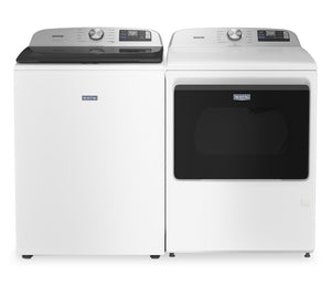 Maytag 6.0 Cu. Ft. Smart Top-Load Washer and 7.4 Cu. Ft. Electric Dryer – White 