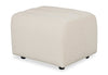 Cove 27\" Chenille Fabric Ottoman – Linen