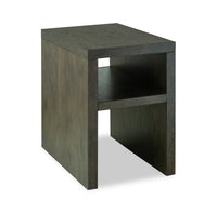 Hatfield 18” Modern Solid Wood Chairside Table - Homestead Brown 
