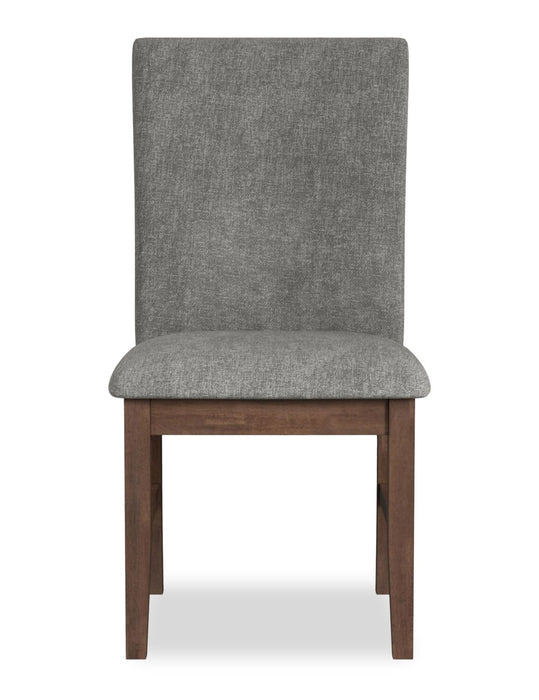 Rain Dining Chair with Cushion Fabric Seat & Back – Grey